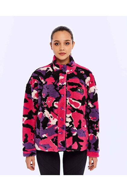 MTG 島  LEA NM- (A Purple) Kappa Authentic Neplina Kadın Bordo-Lacivert Regular Sherpa Mont