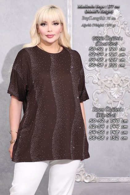 Large Size Oversized Women's Anti-Sweat High Quality Viscose Stone-Embellished Mother's Blouse T-Shirt - Knitted Fabric Bat Sleeve Combed Cotton