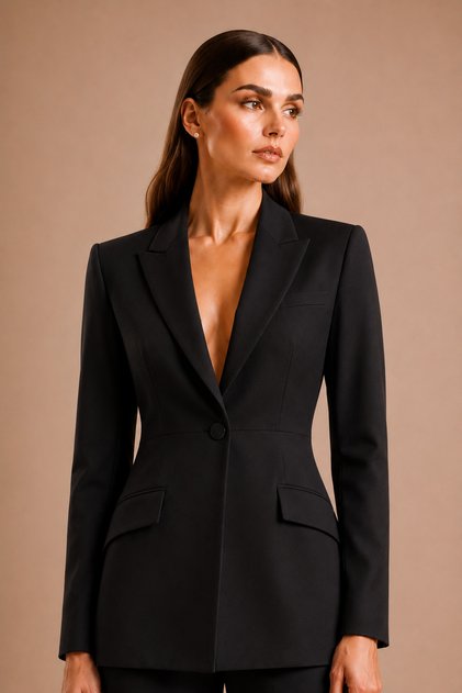 Blazer Siyah Krep Ceket | Stil Sahibi, Modern Ve Rahat Ofis - Günlük Kombinler