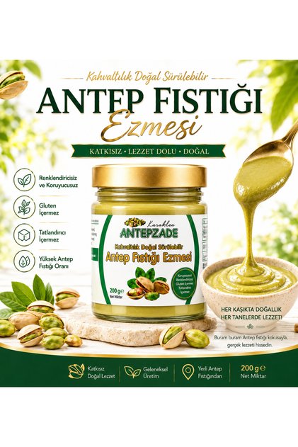 Antep fıstığı ezmesi net 200 g