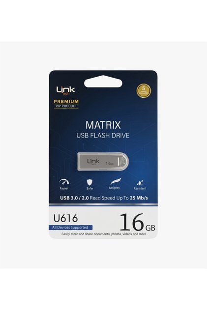 Matrix 16gb Usb 2.0 Metal Usb Flash Bellek U616