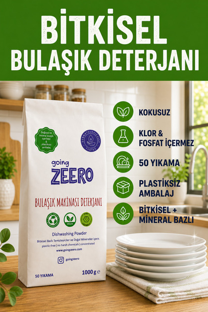 293　　50ml Going Zeero Bitkisel ve Mineral İçerikli Doğal Bulaşık Makinesi