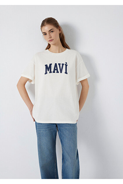 Mavi Kadın Logo Ekru Tişört 1600843-81964 - Fiyatı, Yorumları