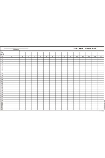 Document acumulativ A4 orizontal