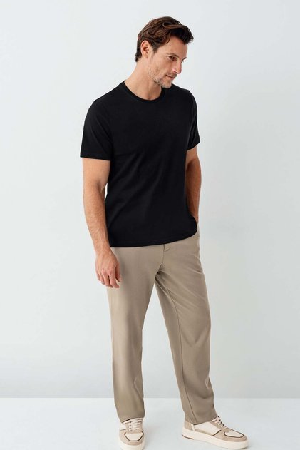 Men's 100% Cotton T-Shirt Black