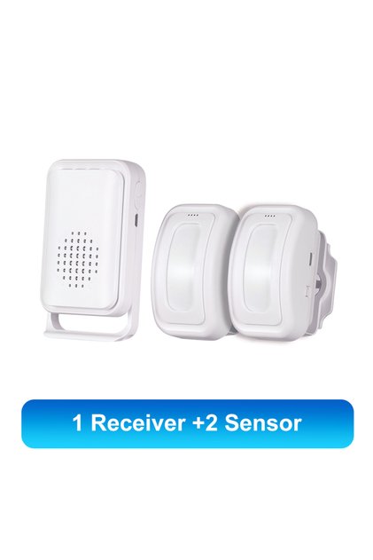 1R2S Split Induction Doorbell Intelligent Welcome Wireless Door Bell PIR Sensor 36 Chime Ringtone Di