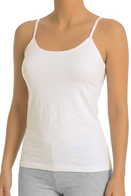 Women's Tank Top with String Straps (96% Cotton - 4% Elastane)