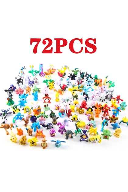 Bandai 72pcs 144 Style Figure Toys Anime Action Figure Model Ornamental Decoration Collect Toys For