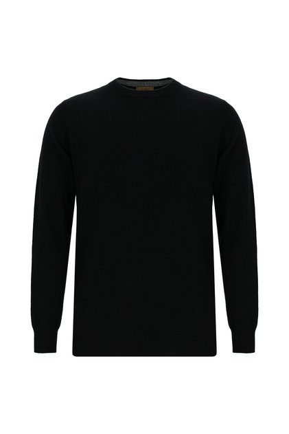 Crew Neck Regular Fit Wool Cashmere Italian Knit Sweater