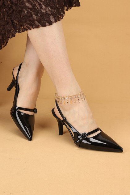 Women's Thin Heeled Patent Leather Evening Dress Shoes High Heels