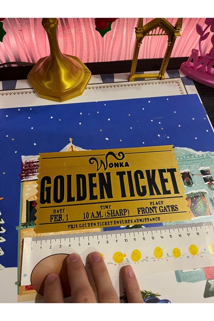 3dvibeswithmerve Willy Wonka Golden Ticket 18x10 - Fiyatı, Yorumları