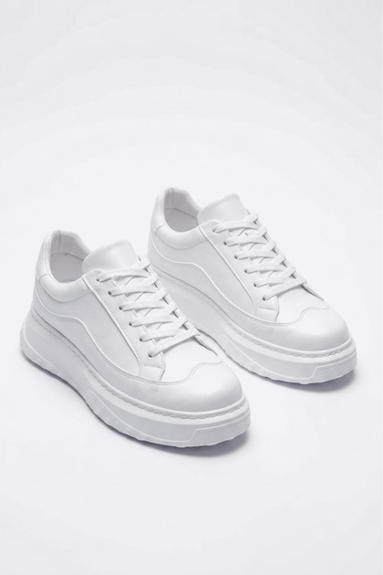 Zrj507 Premium Comfort Lace-Up Men's Casual Sneaker White