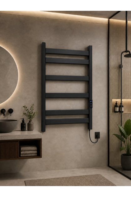 Dijital Ekranlı , Termostatlı Elektrikli Havlupan , Havlu kurutucu , Banyo Isıtıcı - Alüminyum