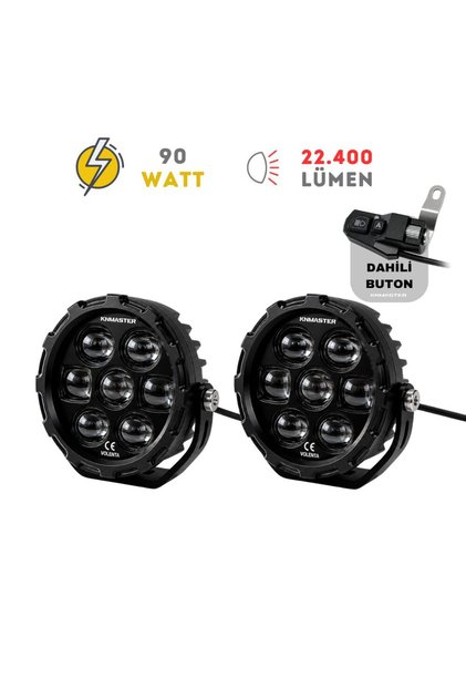 VOLENTA 90W 3 Renkli Motosiklet LED Sis Farı