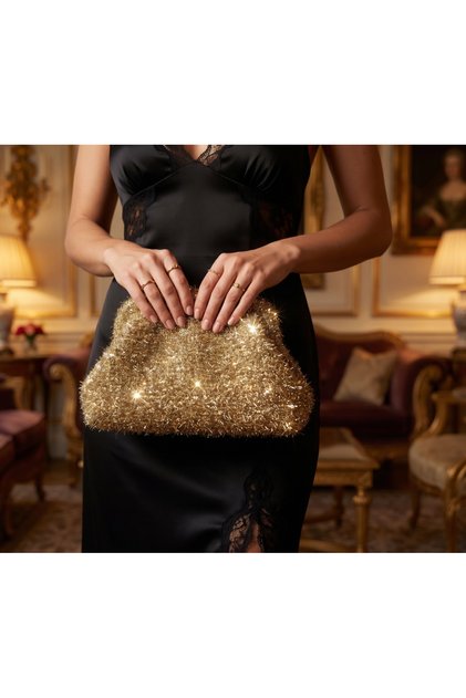 Special Design Glittery Bearded Rope Portfolio Bag - Scholarship Closure
