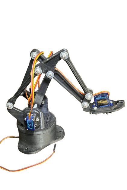 4 Eksen Servo Kontrollü Robotik Kol (Pan-Tilt Mekanizma)