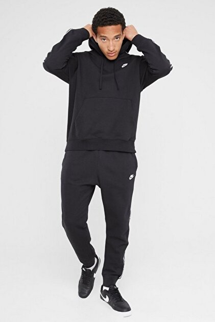 Nike Club Fleece Zeus Tape Graphics Track Suit Kapüşonlu Şardonlu