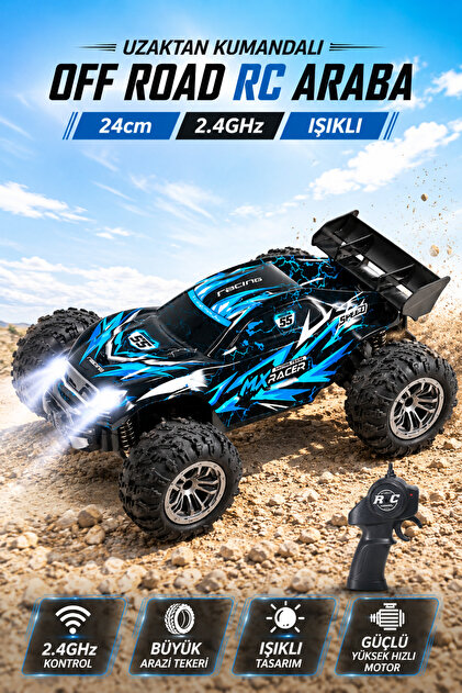 YILDIRIM OYUNCAK Uzaktan Kumandalı Yüksek Hızlı Off Road RC Araba