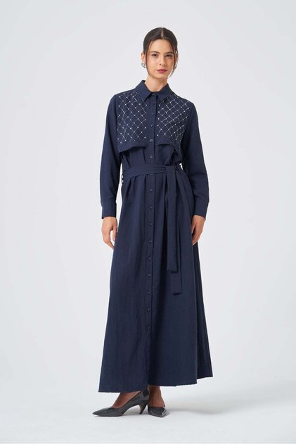 Women's Kapella Stone Dress Navy Blue 31377