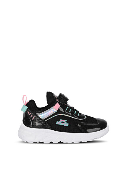 クラッシュ　15P エボナイト Slazenger KORTECH F Kız Çocuk Siyah / Pembe Günlük Spor Ayakkabısı