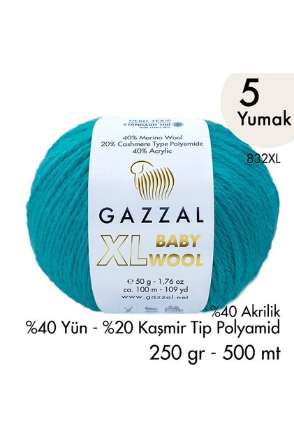 Baby Wool XL 832XL - 5 Yumak