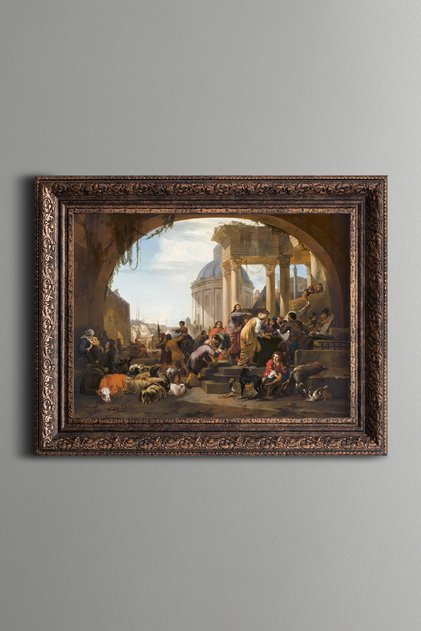 Call of Saint Matta - Vintage Patterned Painting - Thick Model