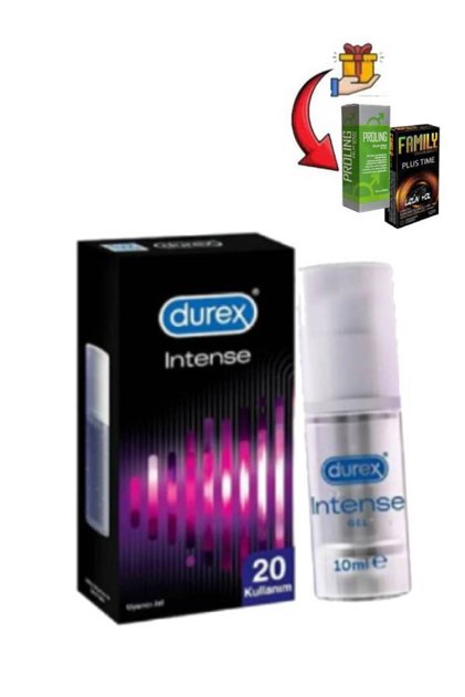 Intense Hissiyat Kadın Jel+12'li Uzun Yol 12'li Prezervatif Erkekler İçin Zaman Jeli 56 ml