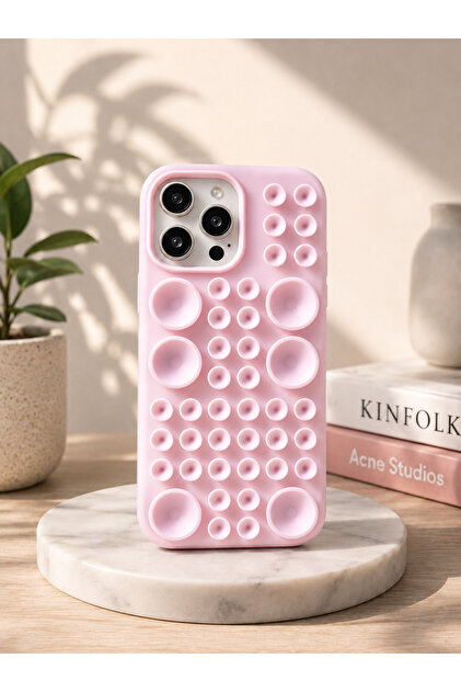 TREND SADECE İPHONE 15 PRO UYUMLU Kendiliğinden Vantuzlu Güçlü Tutuş Sağlayan Şık Popüler Telefon Kılıfı...
