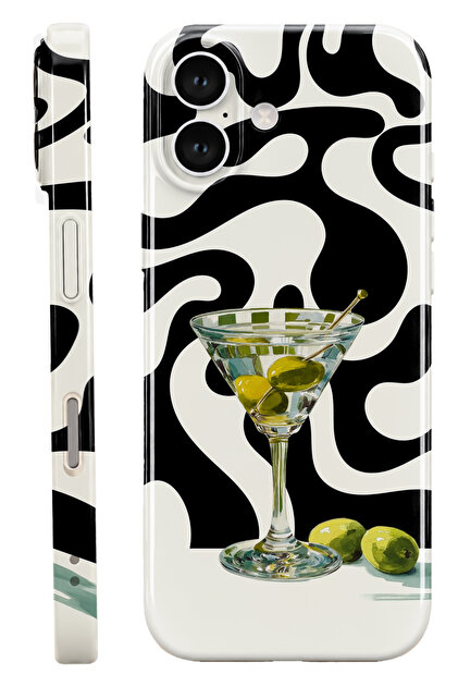 iPhone 17 Martini Protect Slim Parlak Tam Kaplayan Baskı Kamera Korumalı Telefon Kılıfı