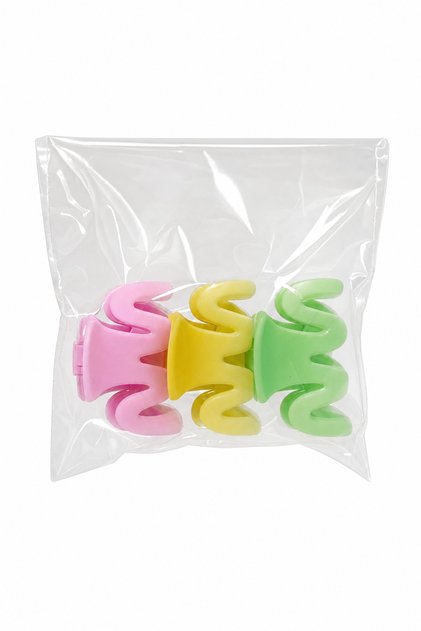Set of 3 Colorful Wavy Mini Hair Clips Stylish and Practical for Kids and Adults