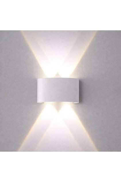 Aplică LED de perete 4W 3000K IP65, iluminare sus/jos, pentru interior/exterior