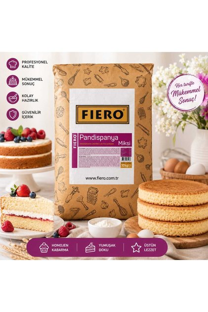 PANDİSPANYA TOZ KARIŞIMI 10 KG PASTA TABANI İÇİN PROFESYONEL KARIŞIM