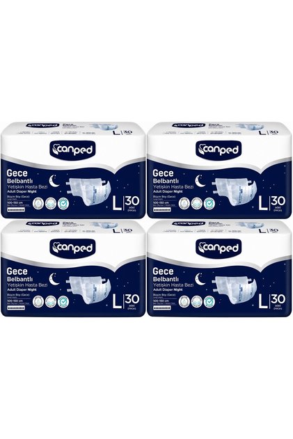 Adult Diapers with Waist Band Night Night L - Large - Large 120 Pieces