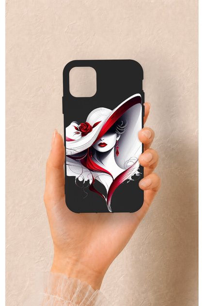 iPhone 11 Compatible Mademoiselle Patterned Silicone Case