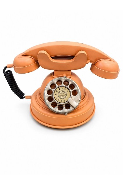 VİNTAGE DEKORATİF TELEFON METAL