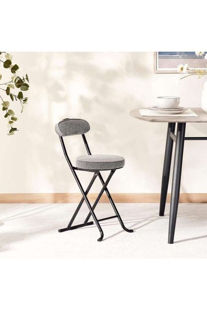 ELMER FOLDING CHAIR - GREY BLACK