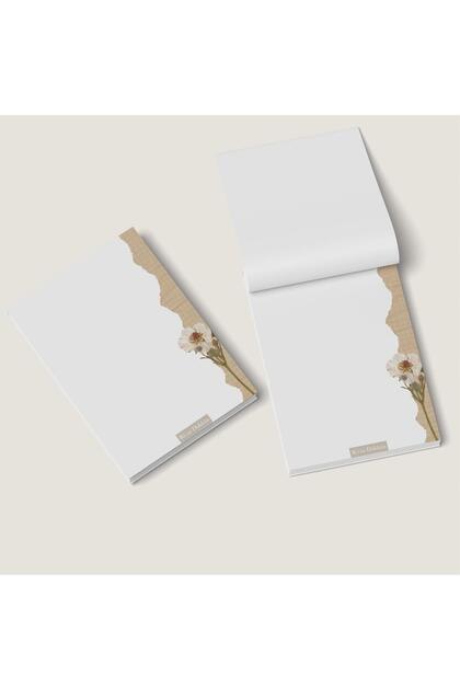 Vintage Daisy | Glue-Bound Notepad A7 Size, 50 Sheets