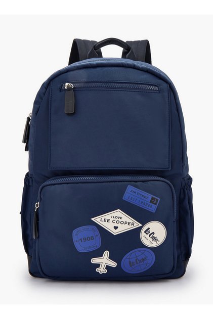 Logo Print Backpack with Padded Straps