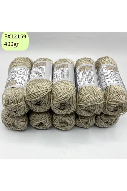 Export Surplus 10 Pack 350/400Gr Amigurumi Yarn Beige Ex12159