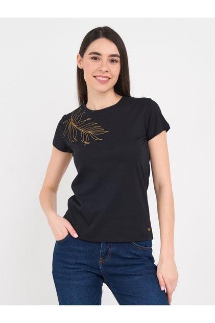 - Tricou dama cu maneca scurta si detalii