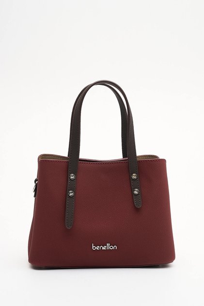 Benetton Women's Handbag Burgundy-Brown Bnt1942