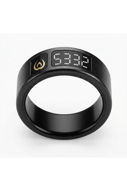 Smart Digital Tasbih Ring With OLED Screen | Size 20mm