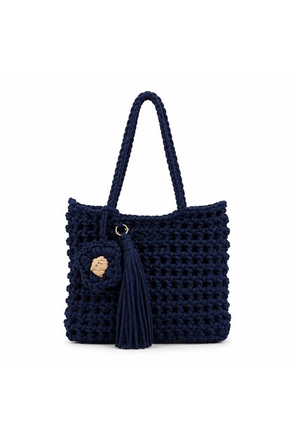 Handmade Women's Shoulder Bag Combed Cotton Yarn Suitable for Daily Use