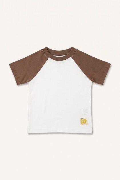 Regular Fit Raglan Short Sleeve T-Shirt with Crest Detail for Baby Boy I6551A526Hs