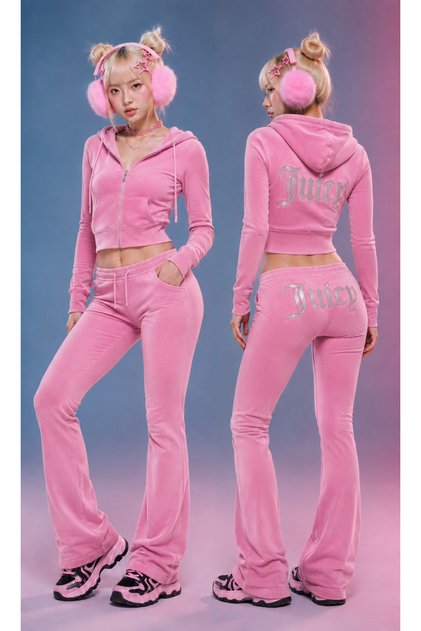 Premium Stone Viral Top and Bottom Set/Velvet Set