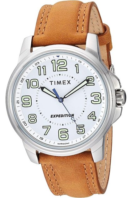 Timex Men's Expedition Metal Case Quartz Analog Green Dial Wrist Watch