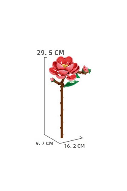 Camellia Flower Building Blocks 79 Pieces