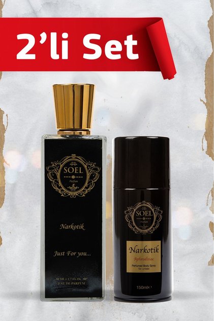 Narkotik Parfüm 50 ml Edp+ Narkotik Deodorant Seti