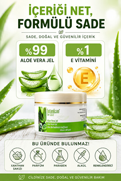 Botaniksan Aloe Vera Jel 100 ml Doal Katksz Fiyat, Yorumlar - Trendyol