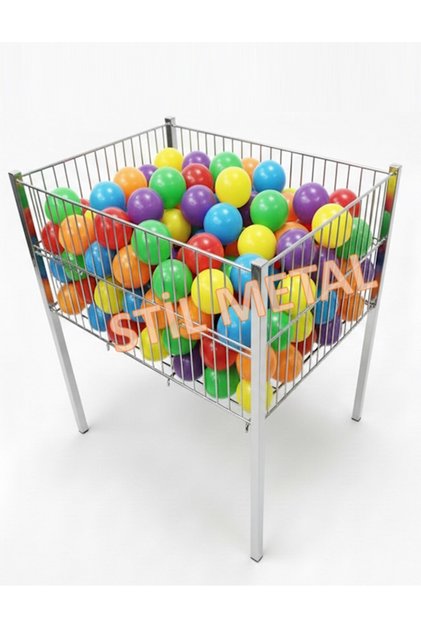 60x80 cm Krom Profil Ayaklı Tel, Havuz, Market, Mağaza, Eko Promosyon Sepeti